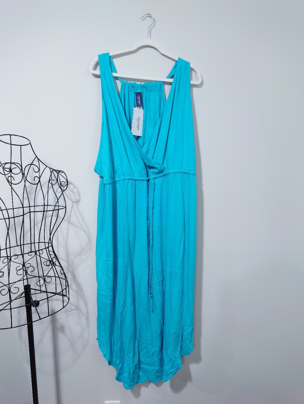 Swimsuits For All Turquoise Cover Up Dress NWT 22/24
